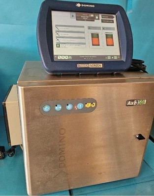 DOMINO AX350I INDUSTRIAL INKJET PRINTER CIJ DATE CODING SYSTEM GREAT CONDITION