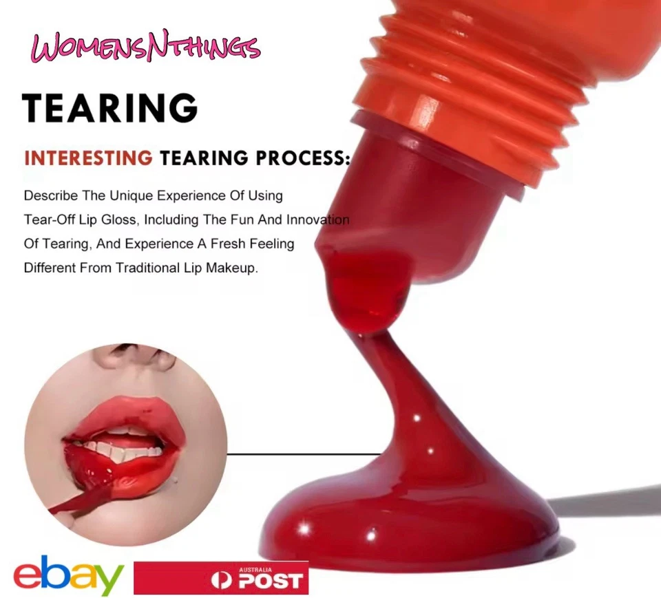 Lip Gloss Lip Gloss Waterproof Matte Lip Gloss Peel-off Tattoo - image 3 of 4