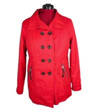 Fuchs Schmitt short trench 40 giacca leggera da mezza stagione giacca estiva rossa