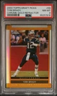 2003 TOPPS DRAFT PICKS & PROSPECTS CHROME-GOLD REFRACTOR #55 TOM BRADY PSA 8