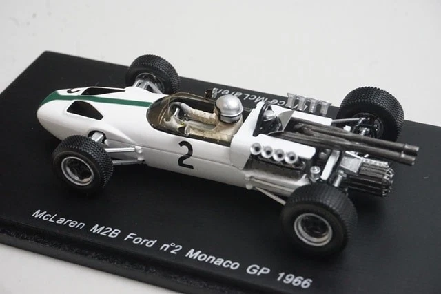 1:43 SPARK S3093 McLaren M2B Ford Monaco GP 1966 #2 B. McLaren model car - Image 2 of 4