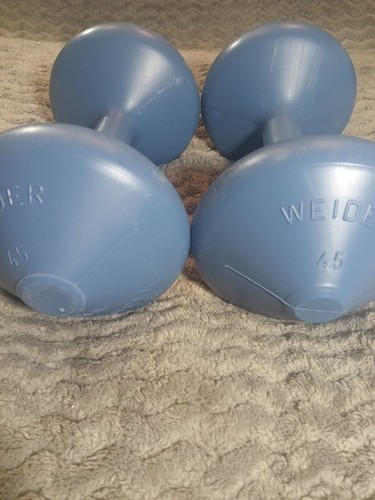 Vntg Weider Americana, Executive”KEEP FIT” Dumbbells 4.5 Kilos/ 10 lbsx2 "Rare" - Picture 10 of 16