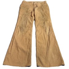 True Vtg 70s Levis Corduroy Flare Pants 36  x34  Talon Zipper