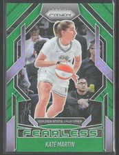 2025 Panini Prizm WNBA #4 Kate Martin Fearless Green Prizm