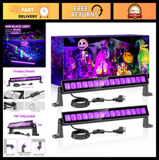 45W Waterproof LED Black Light Bar - Glow Party Supplies, Halloween Lighting, 2