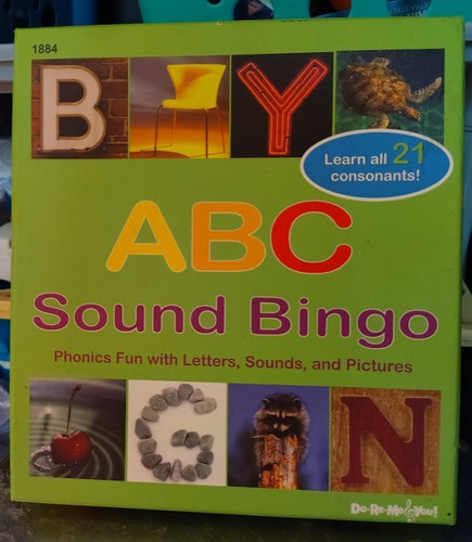 Baby ABC Sound Bingo Audio Alphabet Learning Game Excellent Condition