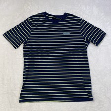 Oakley Logo Regular Fit T-Shirt Men's Large Blue Green Short Sleeve Cotton
