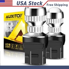 7443 7440 Led Strobe Flash Blinking Stop Brake Tail Parking Light Bulbs Red 54h