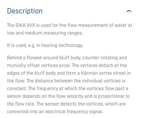 Vortex flow sensors / Plastic version Type VVX15 / VVX20 / VVX25 - Afbeelding 5 van 5