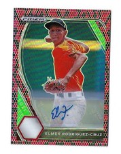 2021 PANINI PRIZM DRAFT PICKS SNAKE SKIN RC AUTO #8/15 - ELMER RODRIGUEZ CRUZ