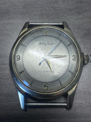 A very Rare Vintage Mathey Tissot 14k Automatic 35mm Mens Watch - Picture 8 of 22