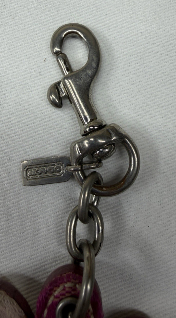 Coach Multicolor Patchwork Daisy Bag Charm (Front… - image 3