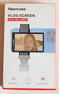 Newmowa Phone Vlog Selfie Monitor Screen, Magnetic Phon Holder Clip PH01 Max-NMW