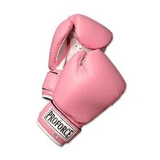 ProForce 12 oz Pink Boxing Gloves Leatherette for Martial Arts and Fitness