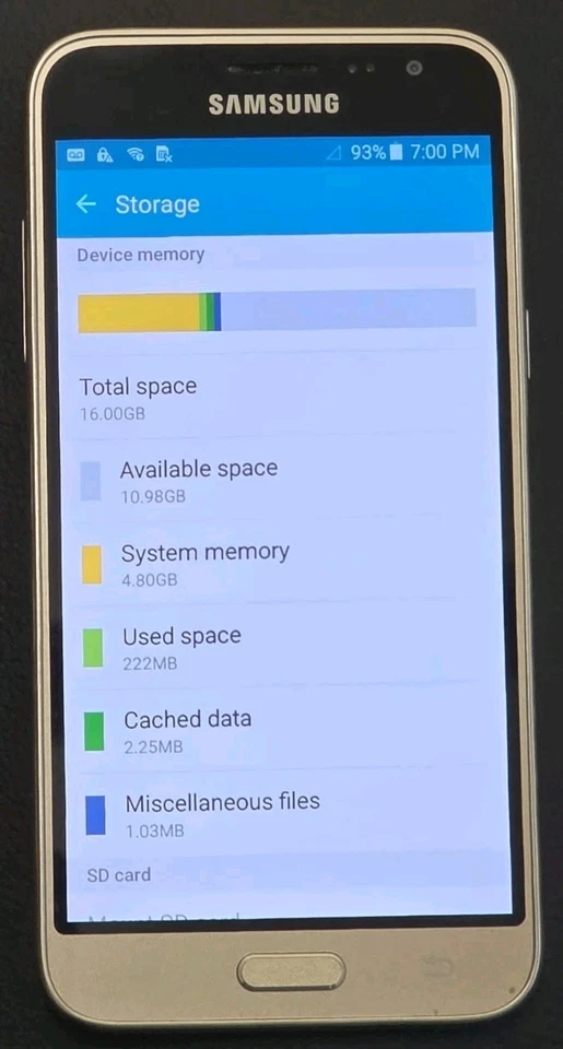 Samsung Galaxy J3, J320P, Android, 16GB, 4G-LTE, Dourado, Boost Mobile, Android - Imagem 3 de 4