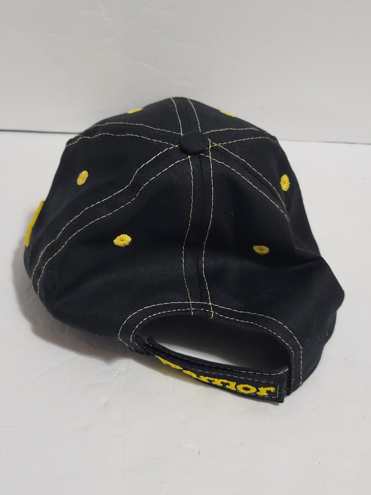 Warrior Custom Golf .com Adjustable Black Hat OSFM - image 3