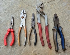 Assortment Of 5 Pair Of Pliers