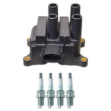 Denso Ignition Coil 4 NGK Nickel Spark Plugs Kit For B2300 Ranger 2.3 L4