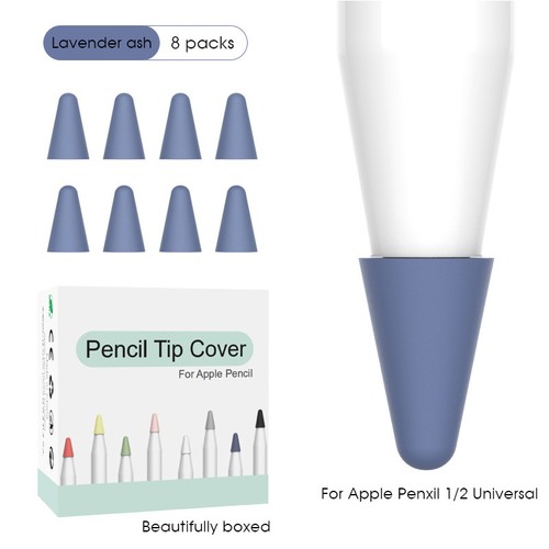 8Pack Silicone Touch Pen Nib Case Tip Cover For iPencil 1st 2nd Generation - Photo 22 sur 24