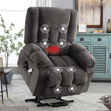 Power Lift Recliner Chair for Elderly with Vibration Massage and Heating Functio