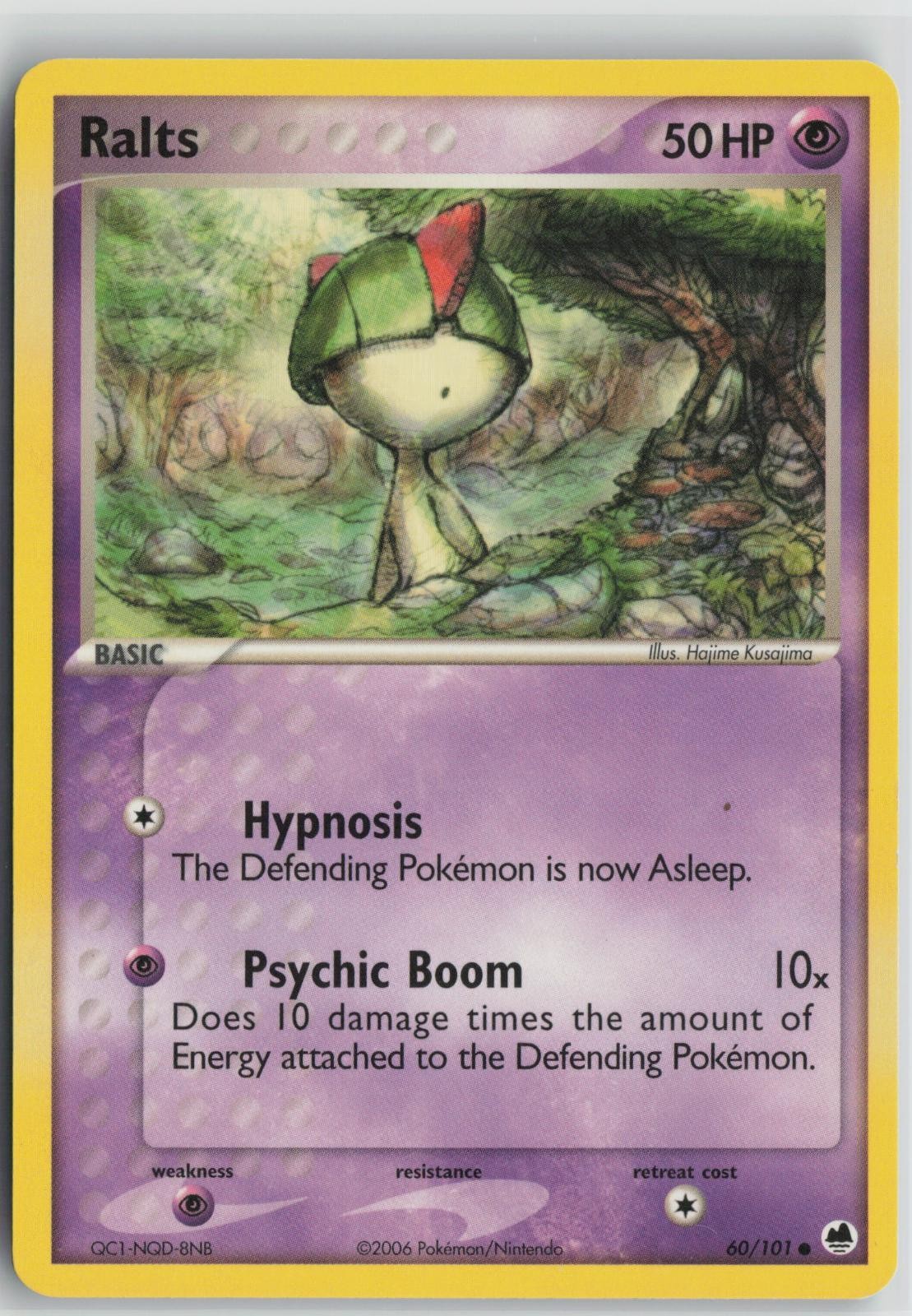 Ralts 60/101 Common Dragon Frontiers Pokemon Near Mint