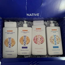 Native Dunkin Donuts Set Vanilla Sprinkle, Blueberry Cobbler, Strawberry Frosted