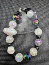 Handcrafted phone chain/keychain, bag chain. 15mm Acrylic Beads And Cloud