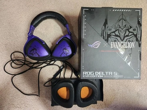 Asus ROG Delta S Eva Edition Headset Neon Genesis Evangelion RGB Noise Canceling