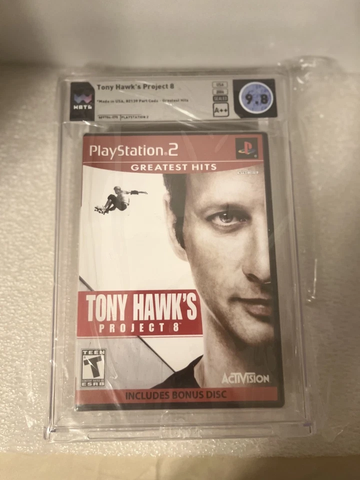 Tony Hawks Project 8 (PS2 Greatest Hits) WATA A++ 9.8- Bonus Disc- Sealed Mint - Image 3 of 4