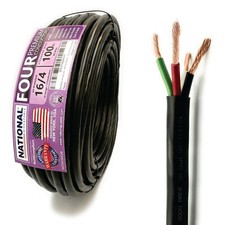 NATIONAL Wire & Cable 16 AWG 4-Conductor Copper Wire 100 ft Stranded Made in USA