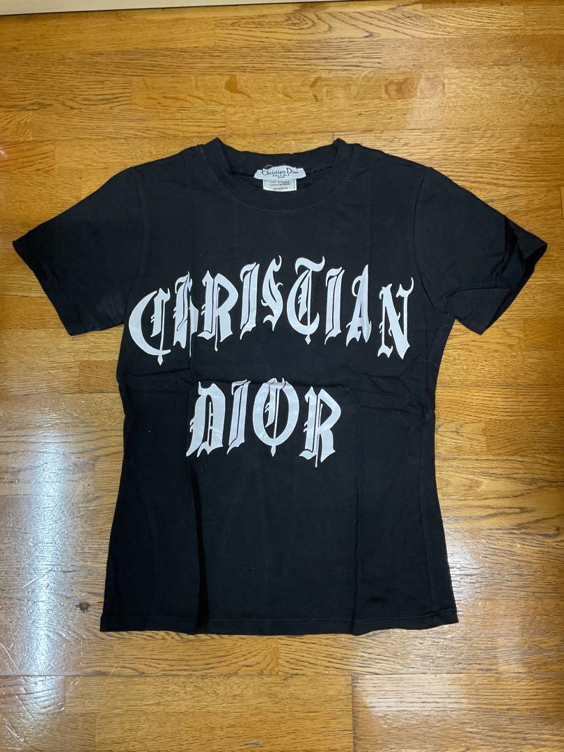 トップス Christian Dior by John Galliano T-Shirt Christian Dior 2002 John Galliano graphic-print cotton T