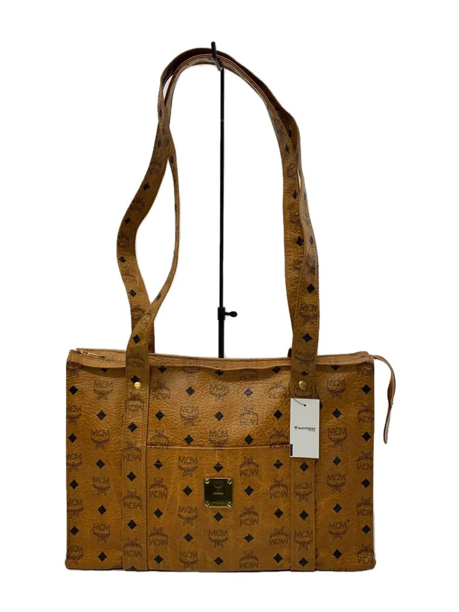 MCM ブラウンレザートートバッグ　汚れ少し有り MCM ブラウンレザートートバッグ 汚れ少し有り