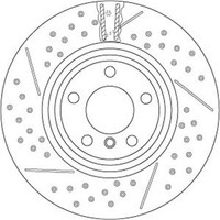 2X TRW Bremsscheiben 345Mm Bremsscheibe Zweiteilig Geschlitzt/Gelocht Hinten