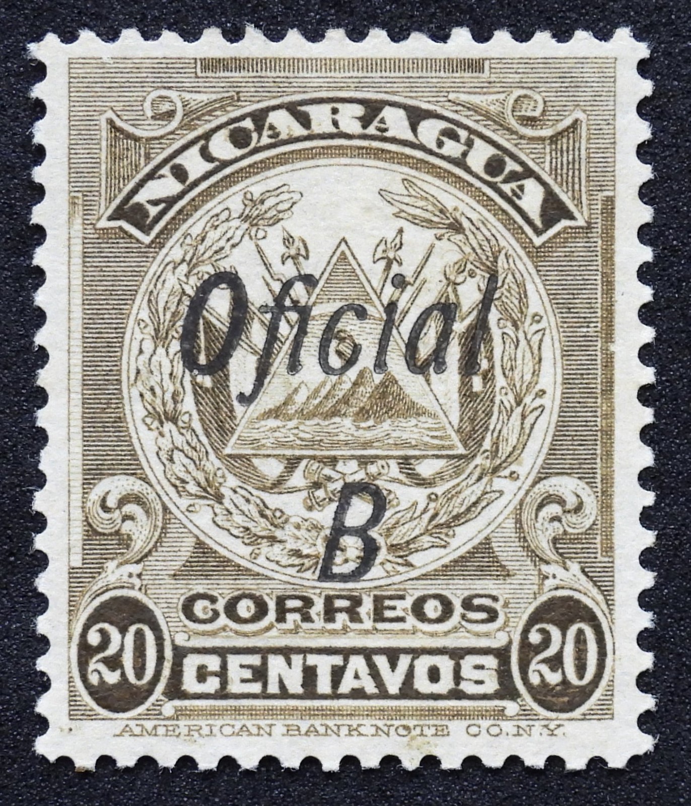 [1474] Nicaragua ZELAYA 1909. Maxwell # LBO1, OVP In black in 20c. MNG