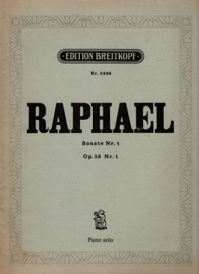 Sonate Nr. 1 (a-moll) für Pianoforte op. 38 Nr. 1. Edition Breitkopf Nr. 5806. R