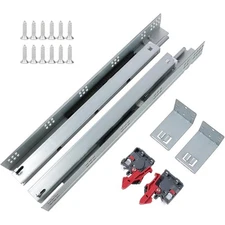 Undermount Soft Close Drawer Slides 21inch,6 Pairs Full Extension Drawer
