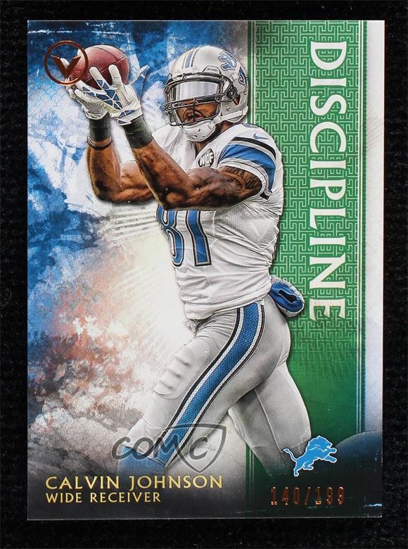 2015 Topps Valor Discipline 140/199 Calvin Johnson #144 HOF ow6