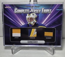 Ville Husso 2022 President's Choice In The Crease Complete Jersey Triple /10 #14