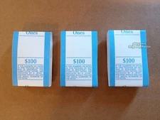 3x Genuine BEP Money Straps $1 Cash Currency Bands Bank Bills Holds 100 Notes