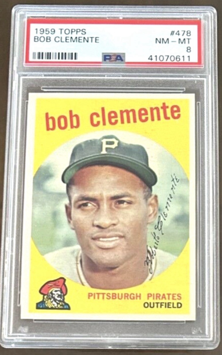 1959 - Topps Baseball - Bob Clemente - PSA 8 (NM-MT) #478