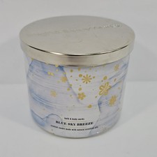 Bath Body Works Blue Sky Breeze 3-Wick Scented Candle 14.5 oz Limited Edition