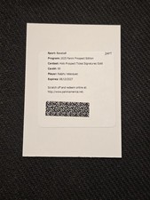 2025 Prospect Ralphy Velazquez Holo Ticket Signatures Gold Auto /10 Redemption 
