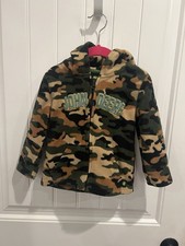 John Deere Boy's Camo Zip Hoodie Jacket Fleece Camouflage Hunting Outdoors 2T