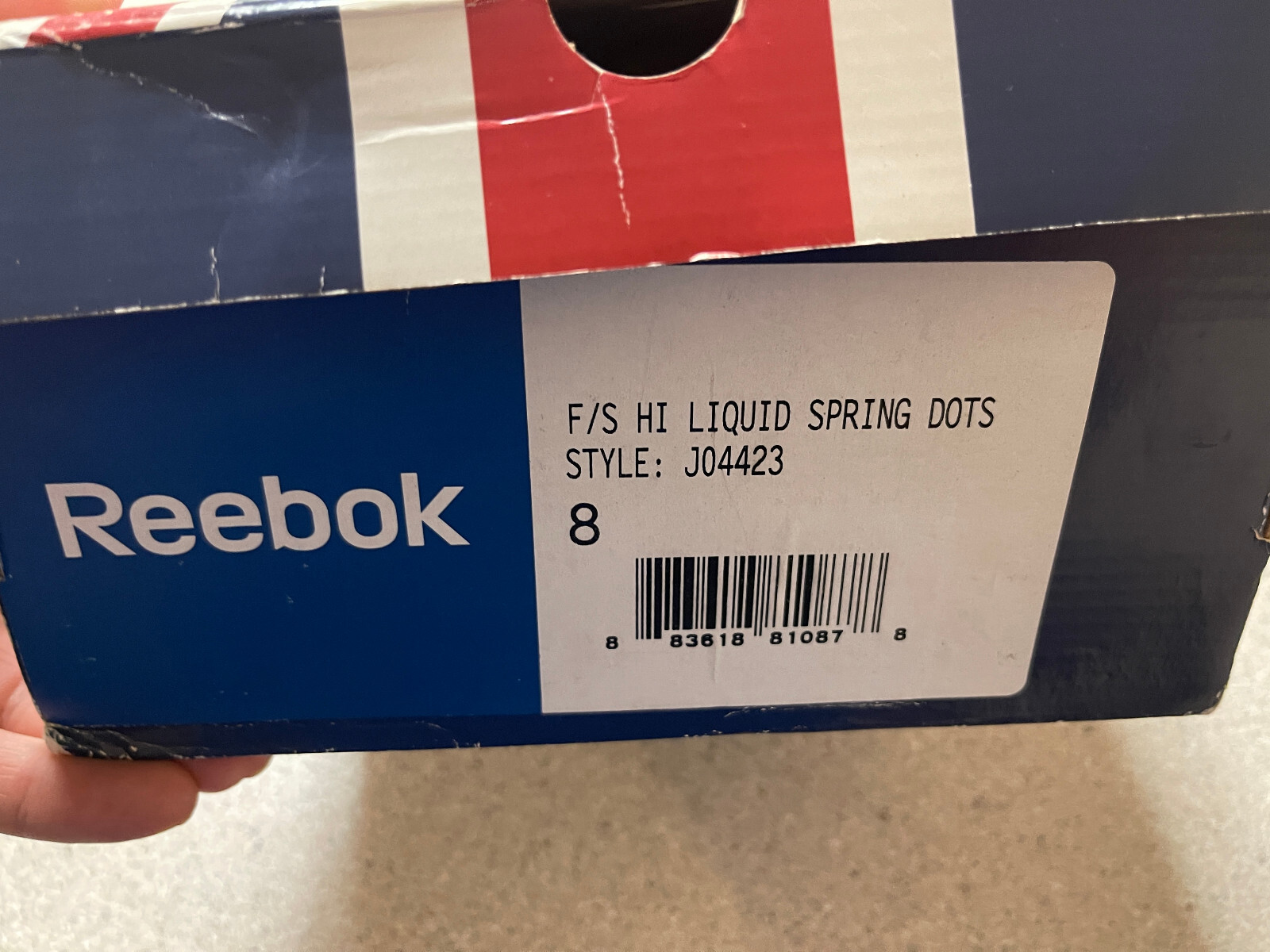 Reebok Classic Hi Top RB 812 PVN 2-J04423 - HI LIQUID SPRING DOTS. NEW. SIZE 8 W thumbnail 8