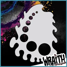 Freehand Shield #3 - Reusable Airbrush Stencil Template