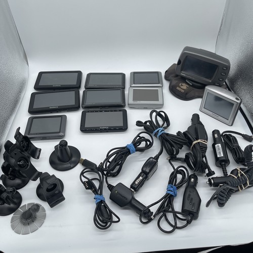 Lot 10 Mix Garmin NUVI 50LM 205 2455LMT 265W 200 350 GPS Navigators Parts/Repair - Picture 1 of 7