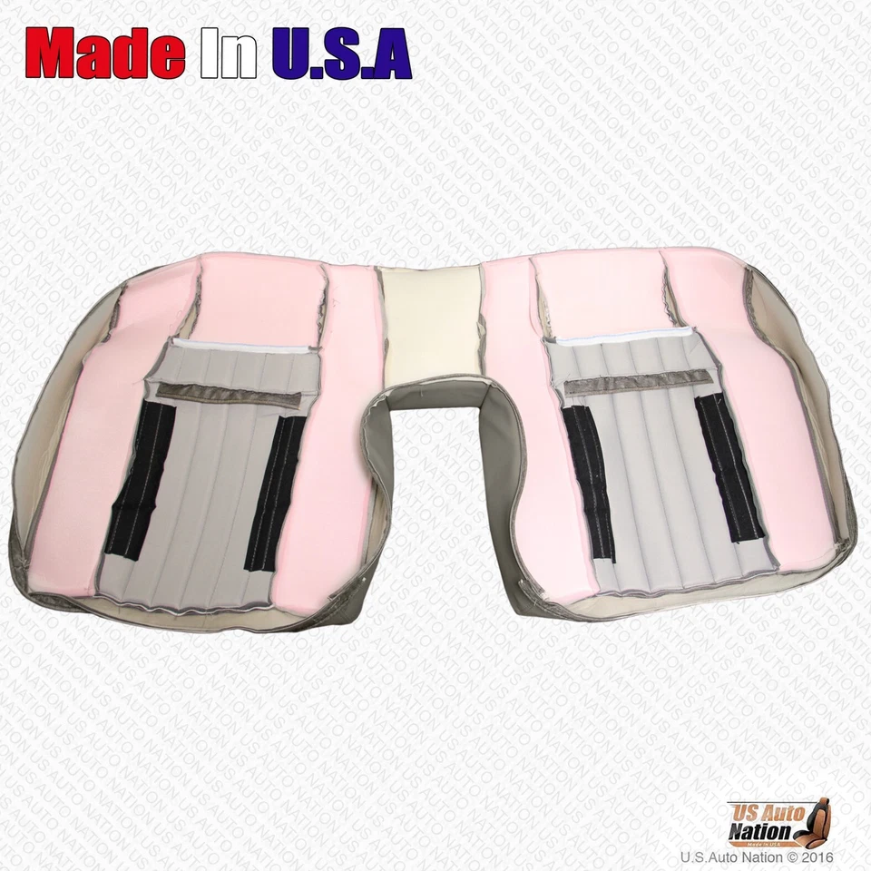 1995 1996 Chevy Impala SS - REAR Bench Bottom & Top Perforated Vinyl Cover Gray - Image 3 of 4