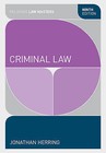 Criminal Law by Jonathan Herring (Paperback, 2015)