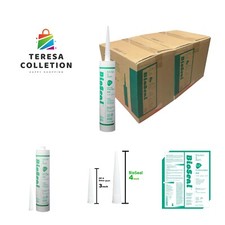 Clear BioSeal 100 Silicone Sealant Caulk Kitchen and Bath Grade, Waterproof ...