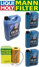 BMW X5 01-06 E53 3.0L M54 OIl Change Kit  w/LIQUIMOLY 5W-30+MANN Filter HU925/x